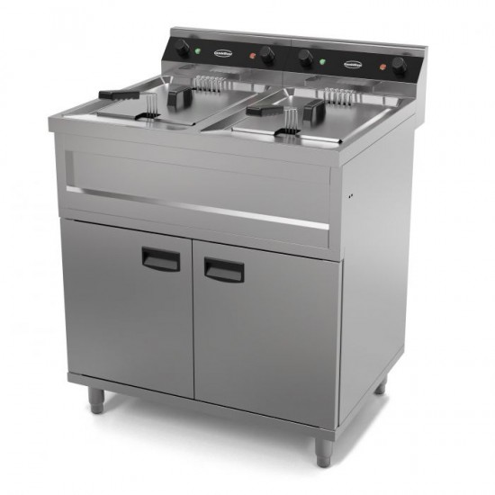 Friteuse électrique Combisteel 7455.0960 double cuve - mondialchr.com