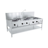 Table wok à gaz Combisteel 7178.1210 puissance pro - mondialchr.com