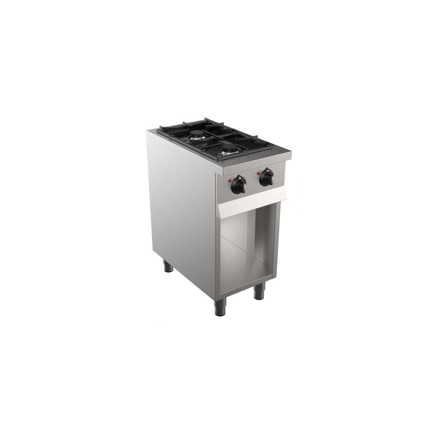 Cuisinière à gaz 2 brûleurs Combisteel 7333.2000 - mondialchr.com