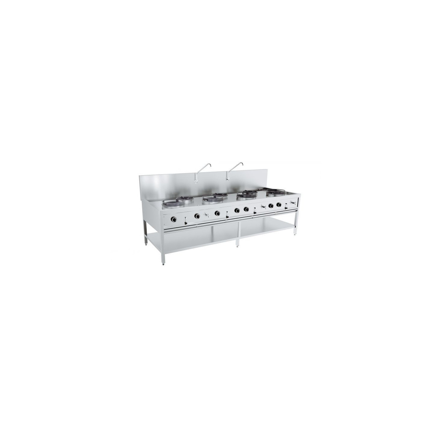 Table wok à gaz Combisteel 7178.1215 ultra puissance - mondialchr.com