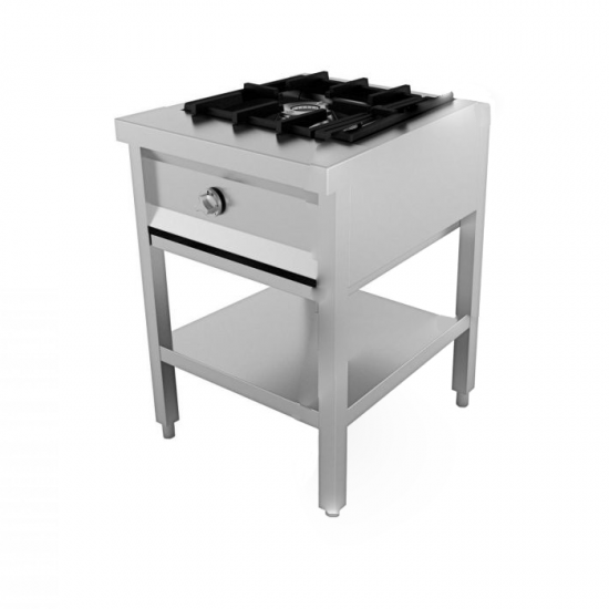 Cuisinière à gaz 1 brûleur Combisteel 7003.0900 Pro - mondialchr.com