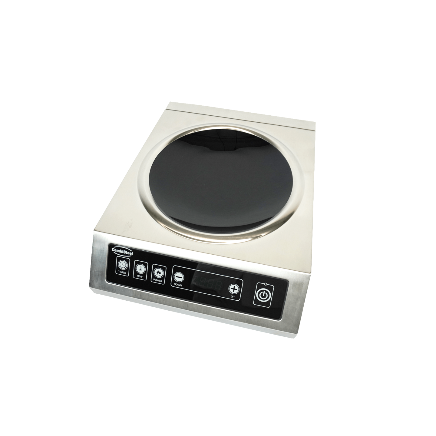 Wok à induction professionnel 3500W en inox Combisteel –mondialchr.com