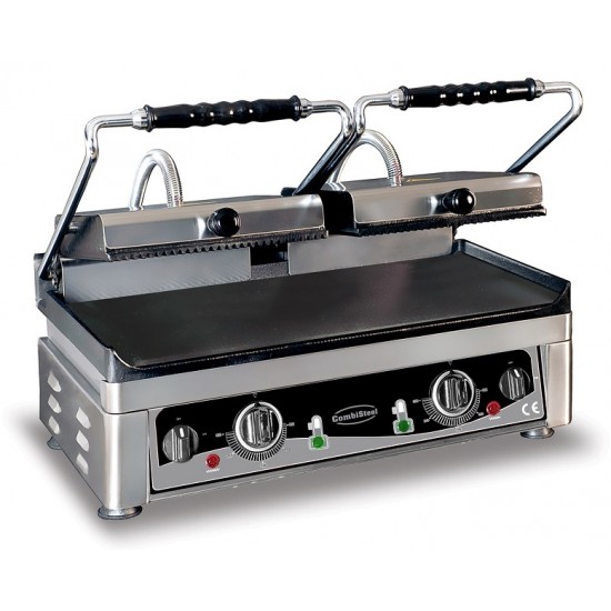 Grille panini double lisse/rainuré Combisteel 7491.0030-mondialchr.com