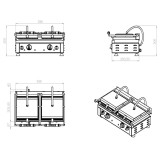 Grille panini double lisse/rainuré Combisteel 7491.0030-mondialchr.com