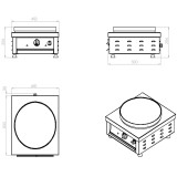Crêpière électrique 1 plaque pro Combisteel 7491.0040 - mondialchr.com