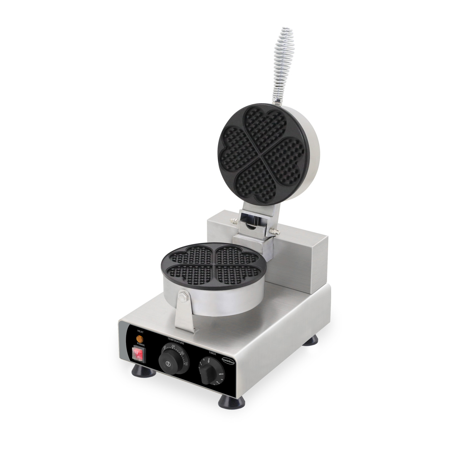Gaufrier Pro 4PCS Forme Cœur Inox Combisteel 7540.0050 -mondialchr.com