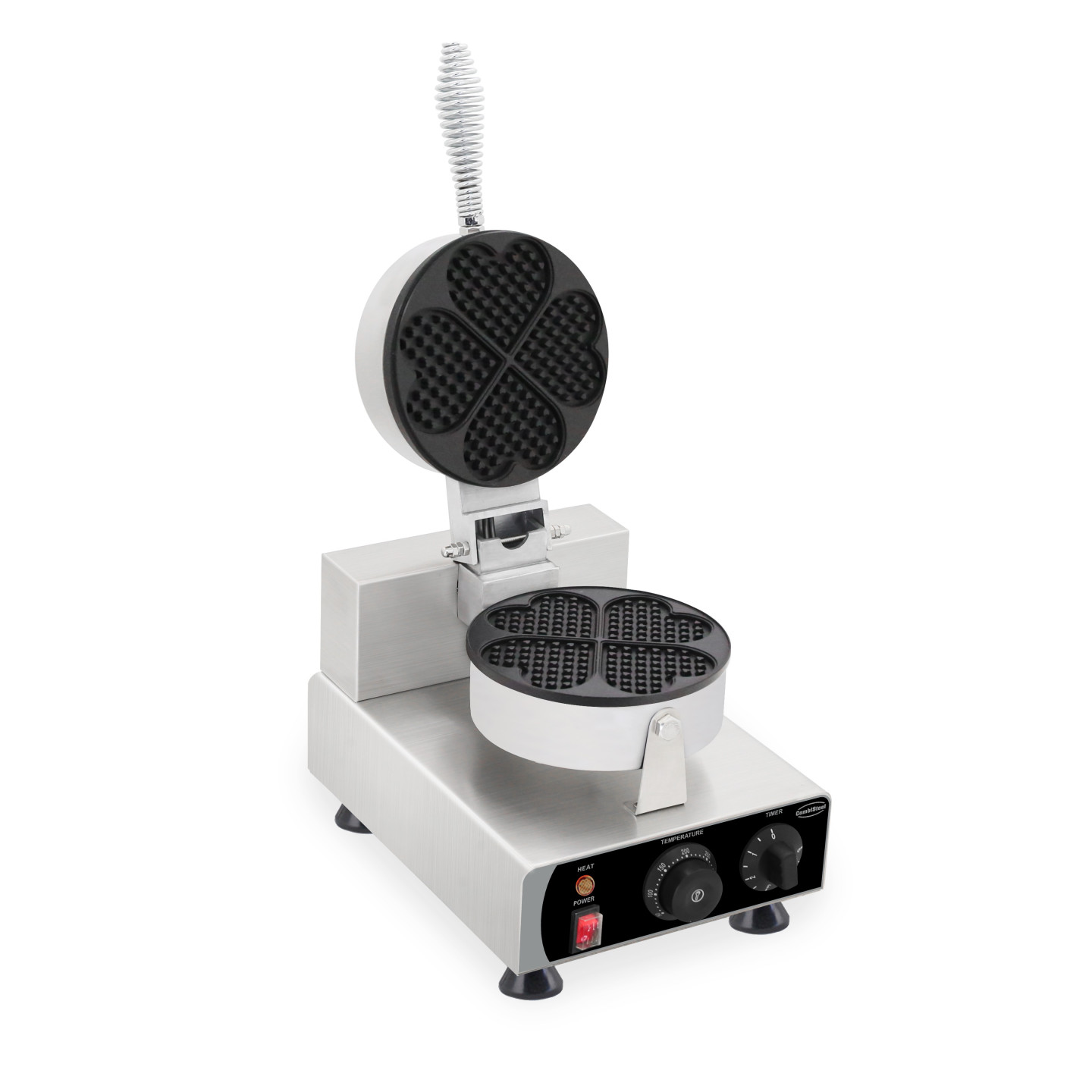 Gaufrier Pro 4PCS Forme Cœur Inox Combisteel 7540.0050 -mondialchr.com