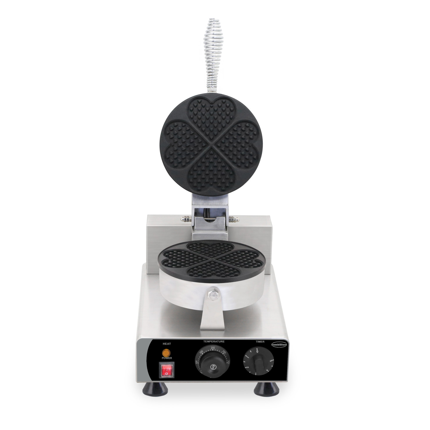 Gaufrier Pro 4PCS Forme Cœur Inox Combisteel 7540.0050 -mondialchr.com