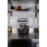 Gaufrier Pro 4PCS Forme Cœur Inox Combisteel 7540.0050 -mondialchr.com