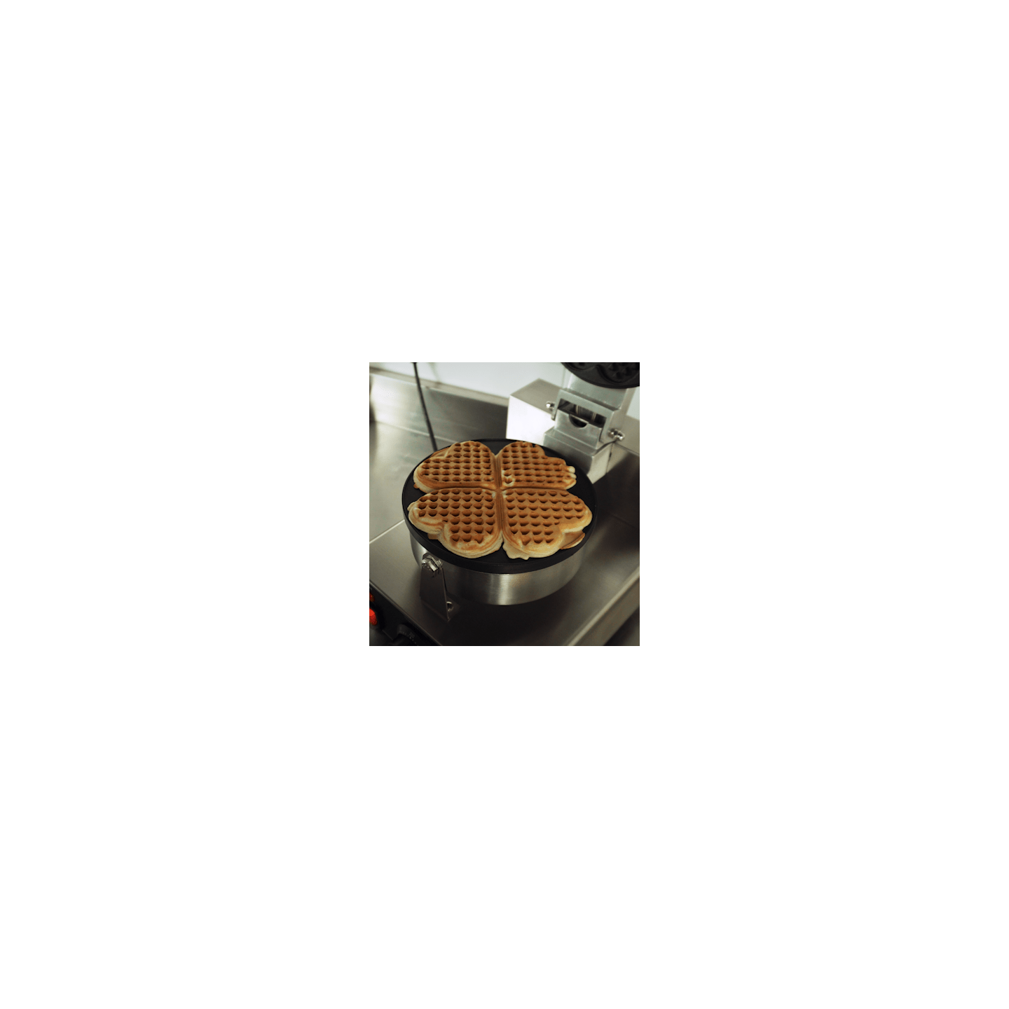Gaufrier Pro 4PCS Forme Cœur Inox Combisteel 7540.0050 -mondialchr.com