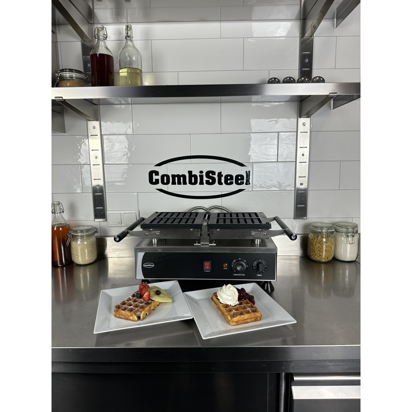 Gaufrier Rotatif Pro 2PCS Gaufres Combisteel 7540.0070 -mondialchr.com