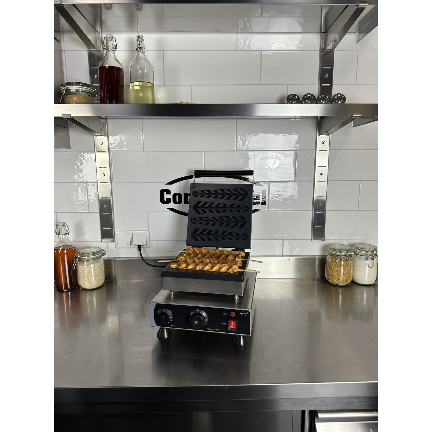 Gaufrier Pro 4PCS Sucette Pin Inox Combisteel 7540.0090-mondialchr.com