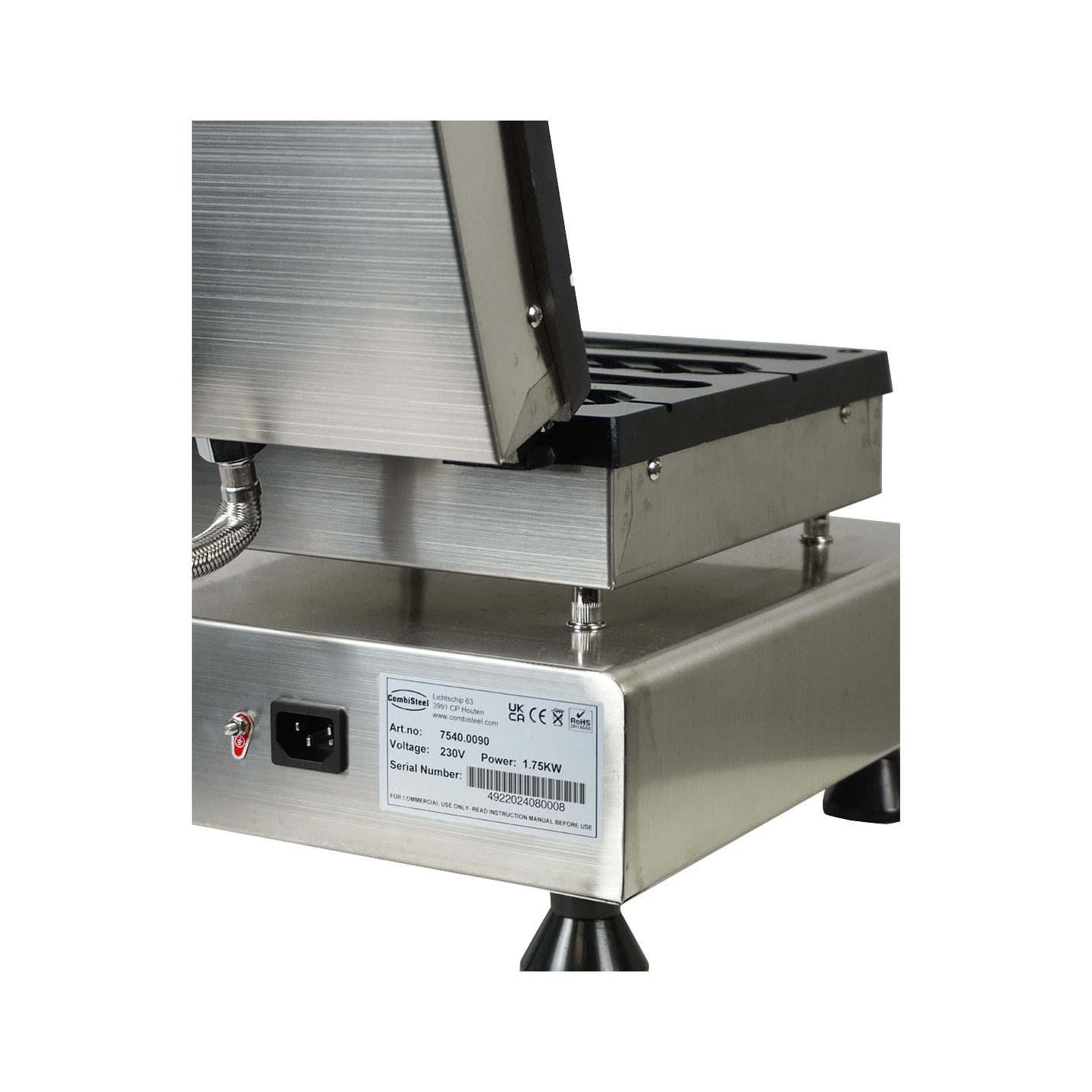 Gaufrier Pro 4PCS Sucette Pin Inox Combisteel 7540.0090-mondialchr.com