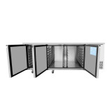 Table réfrigérée positive 3 portes 400×600 avec dosseret Atosa