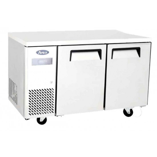 Table réfrigérée positive compacte 2 portes 370 L sans dosseret Atosa