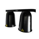 Lampe Chauffante Noire Suspendue Professionnelle Inox Combisteel 7518.0170 - mondialchr.com