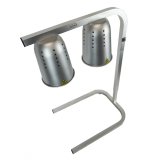 Lampe Chauffante Pro Argent Inox Combisteel 7518.0175 - mondialchr.com