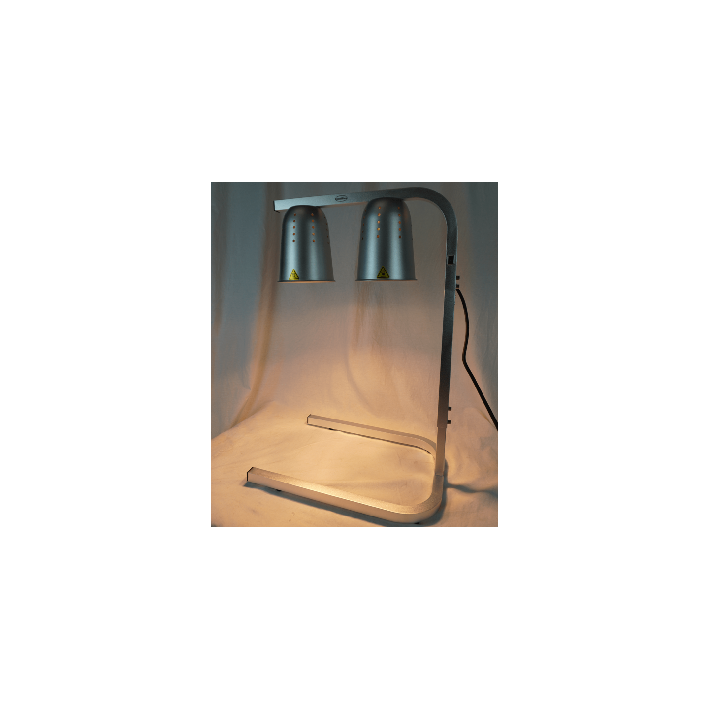 Lampe Chauffante Pro Argent Inox Combisteel 7518.0175 - mondialchr.com
