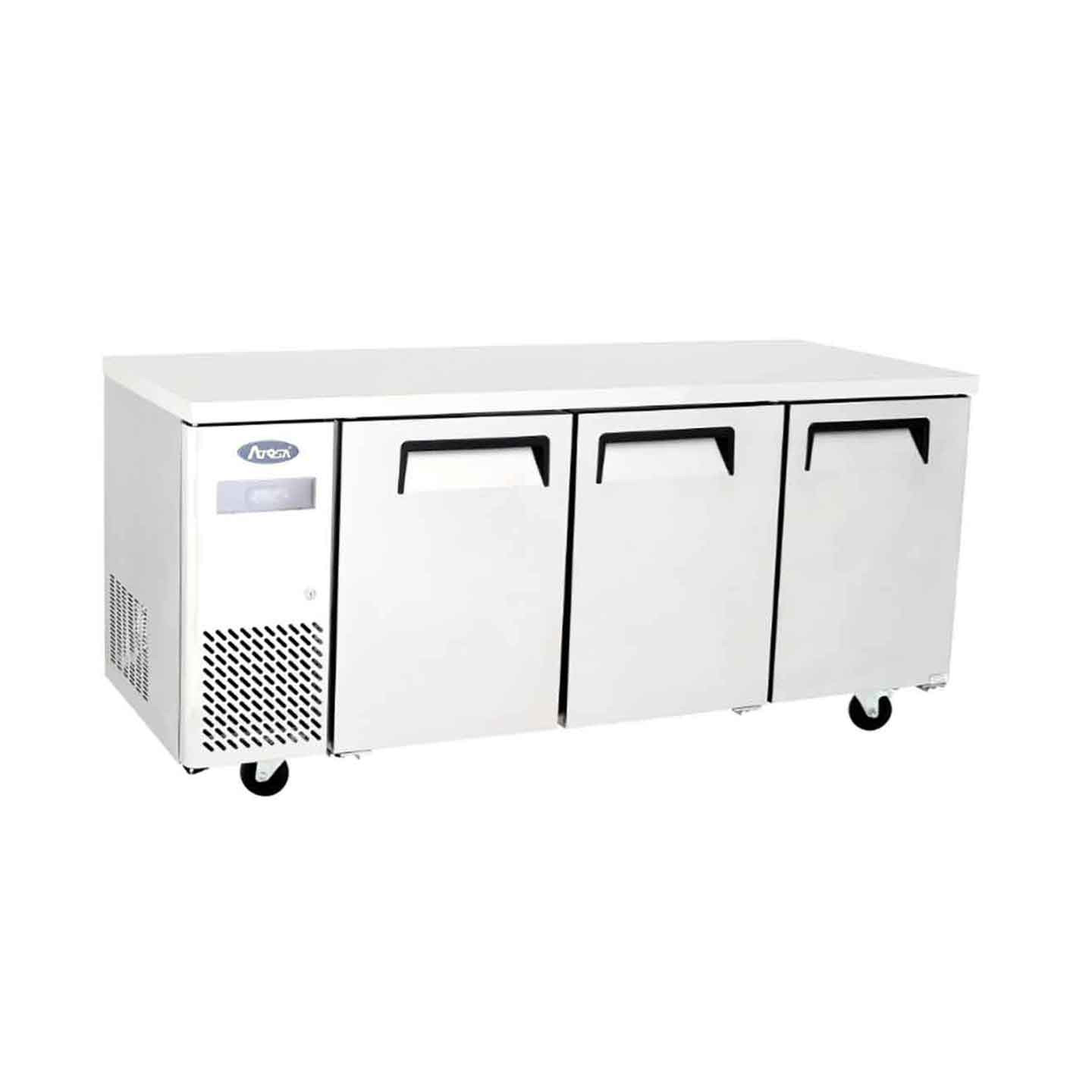 Table réfrigérée compacte négative 3 portes 470 L sans dosseret Atosa