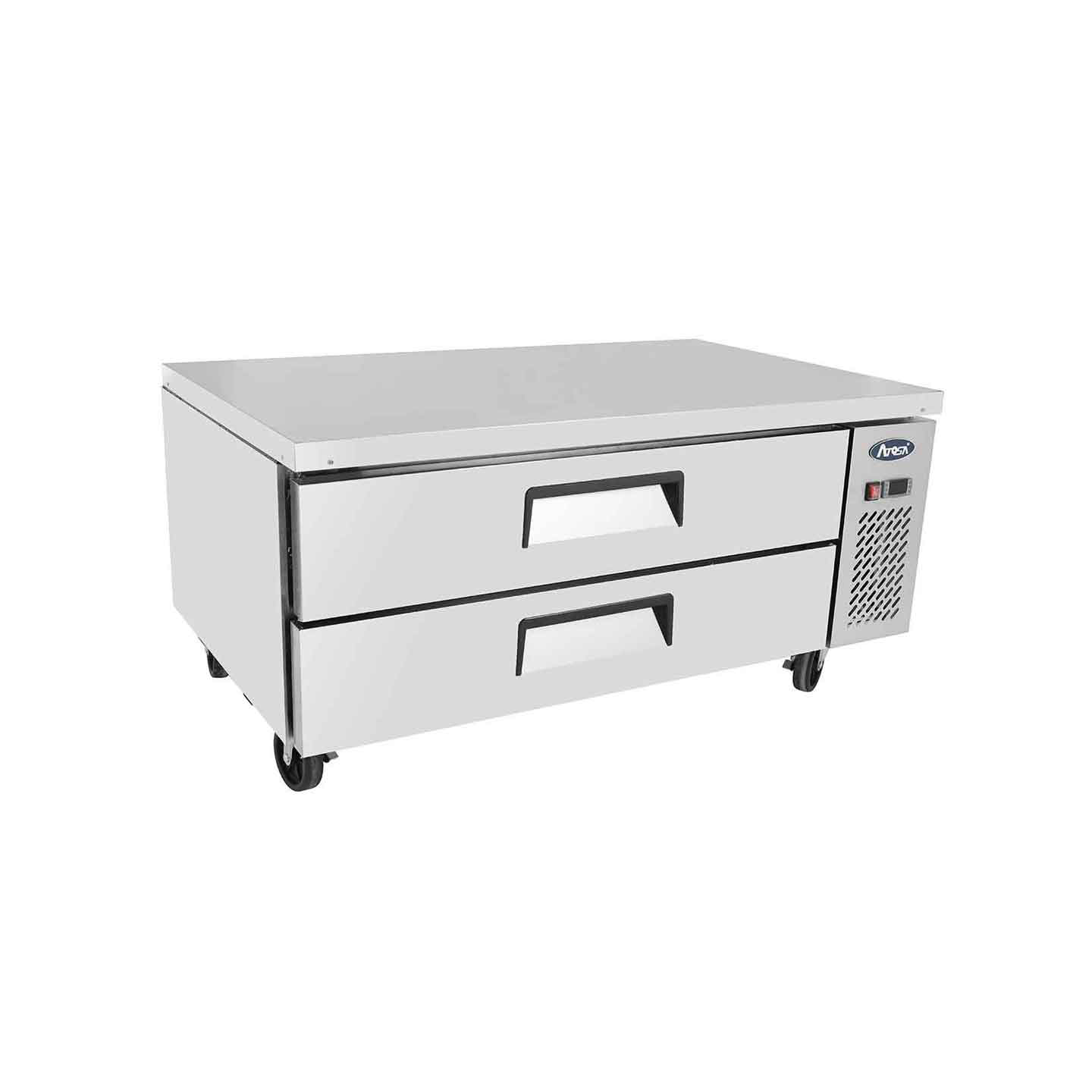 Soubassement réfrigéré positif tropicalisé 2 tiroirs 1230 mm Atosa