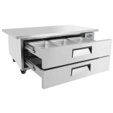 Soubassement réfrigéré positif tropicalisé 2 tiroirs 1323 mm Atosa