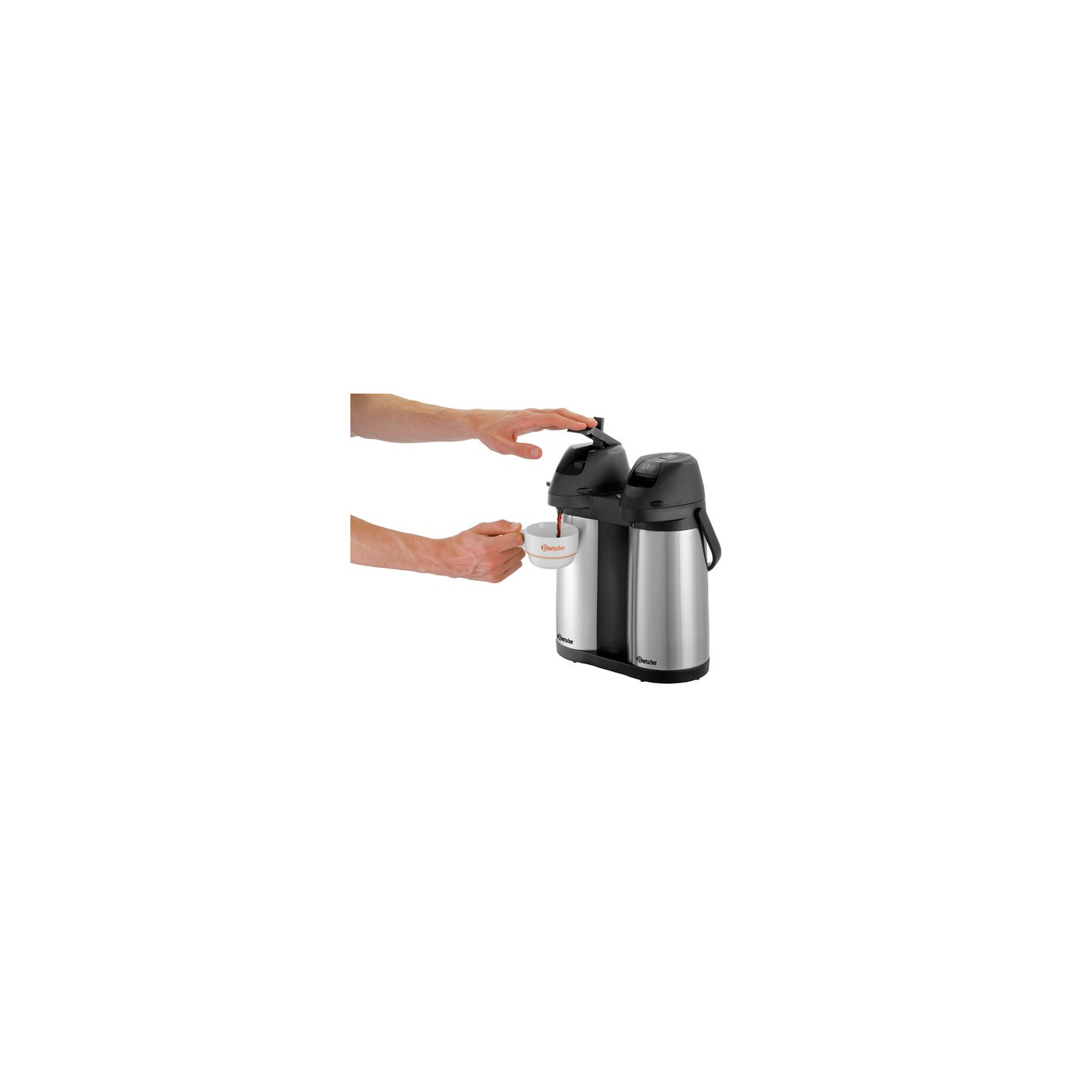 Thermos à pompe Duo 1,9L Bartscher Double usage – mondialchr.com