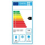 Soubassement réfrigéré positif tropicalisé 2 tiroirs 1536 mm Atosa