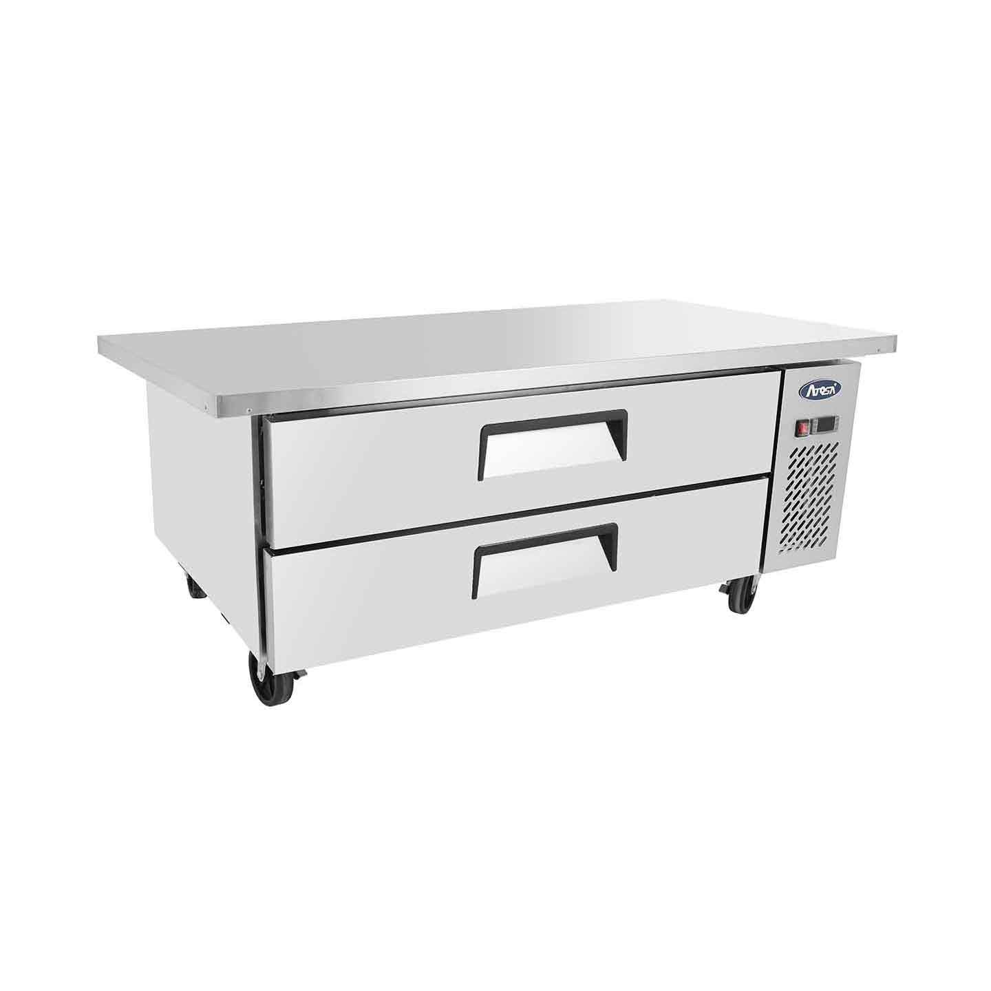 Soubassement réfrigéré positif tropicalisé 2 tiroirs 1536 mm Atosa