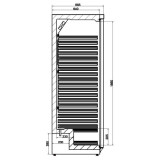 Réfrigérateur acier inox 1 porte Combisteel 7450.0560 - mondialchr.com