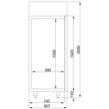 Congélateur Acier Inox Mono Block Combisteel 7489.5035 -mondialchr.com