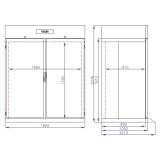 Roll-In Réfrigérateur Mono Block Combisteel 7489.5435 - mondialchr.com