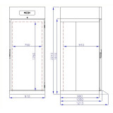 Roll-In Congélateur Inox Mono Block Combisteel 7489.5440-mondialchr.com