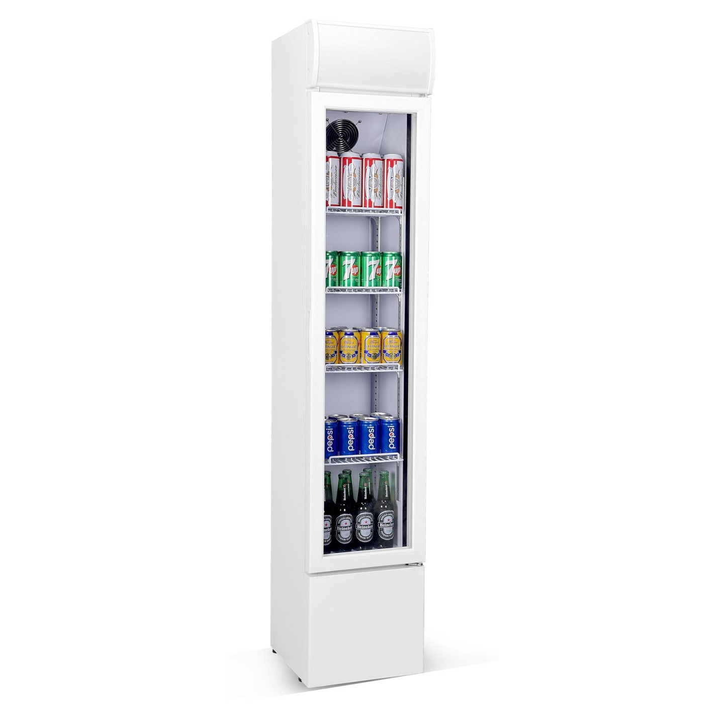 Réfrigérateur Porte en Verre Étroit Combisteel 7455.1385-mondialchr.com