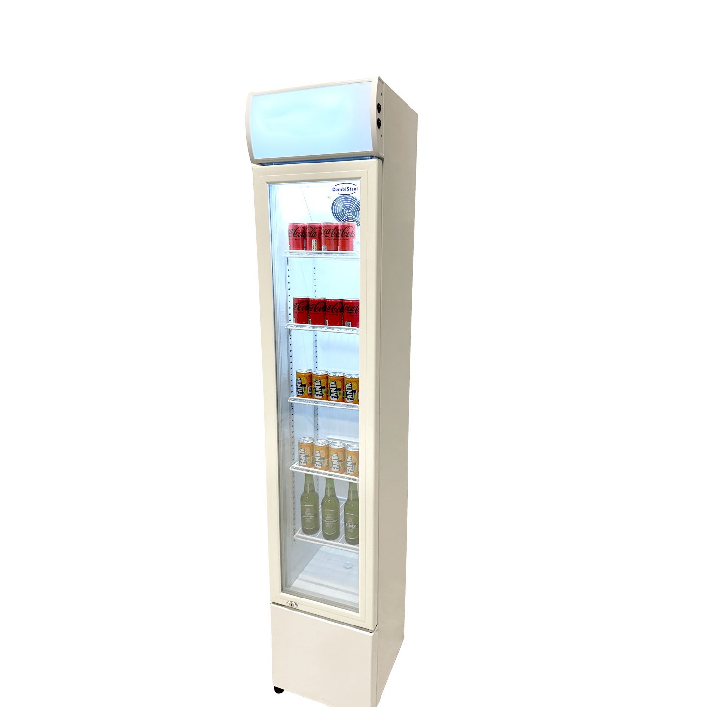 Réfrigérateur Porte en Verre Étroit Combisteel 7455.1385-mondialchr.com