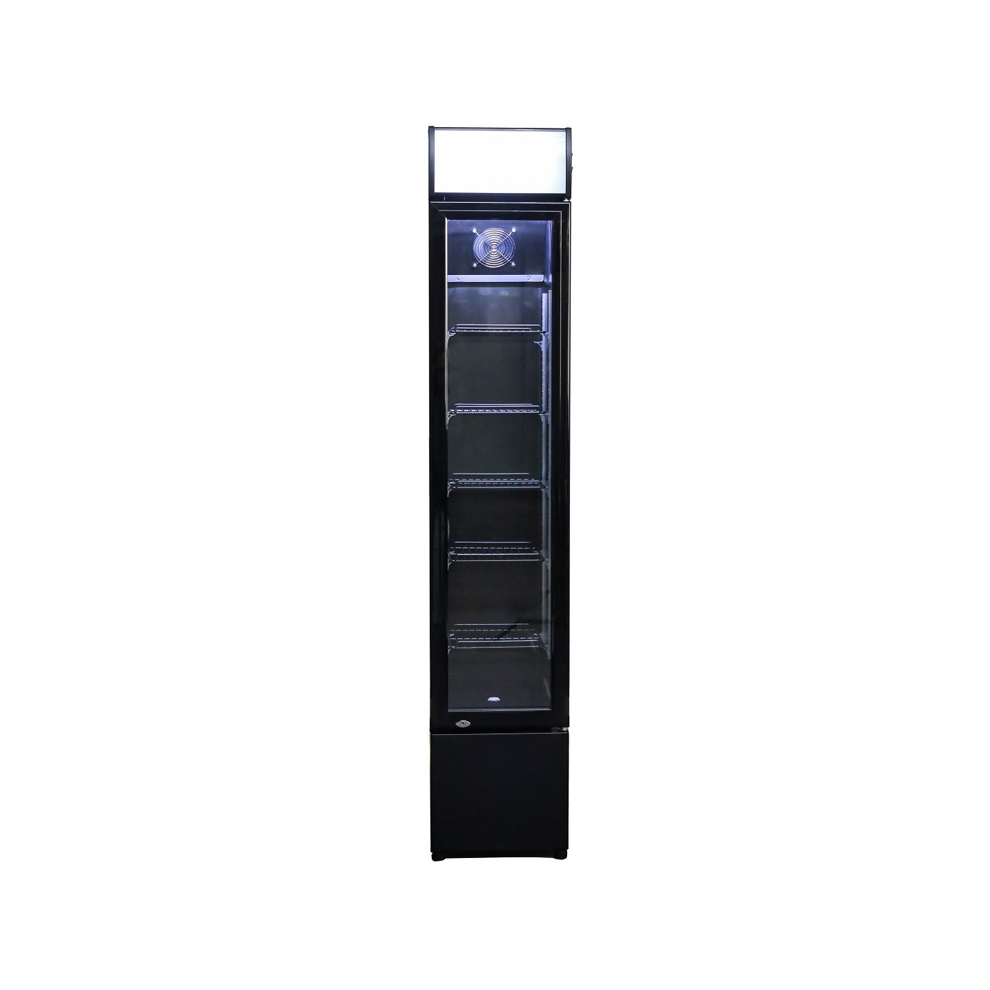 Réfrigérateur Porte en Verre Étroit Combisteel 7455.1384-mondialchr.com