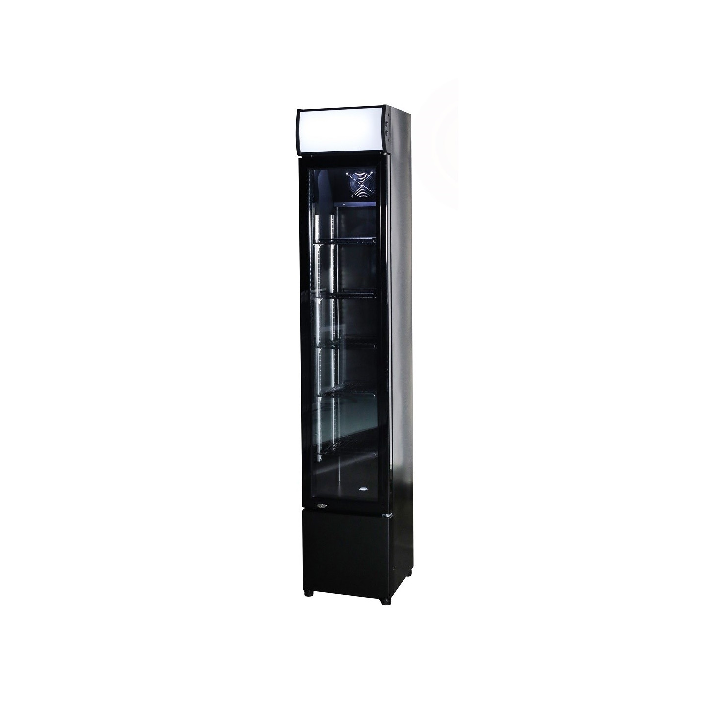 Réfrigérateur Porte en Verre Étroit Combisteel 7455.1384-mondialchr.com