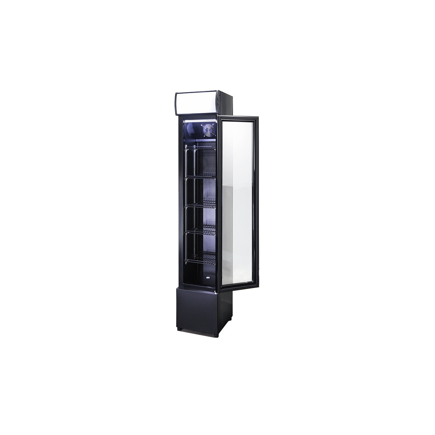 Réfrigérateur Porte en Verre Étroit Combisteel 7455.1384-mondialchr.com