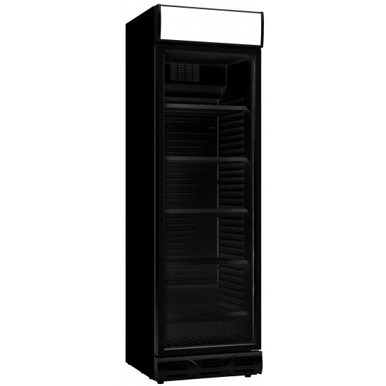 Réfrigérateur 1 porte vitrée noir Combisteel 7464.0090 -mondialchr.com