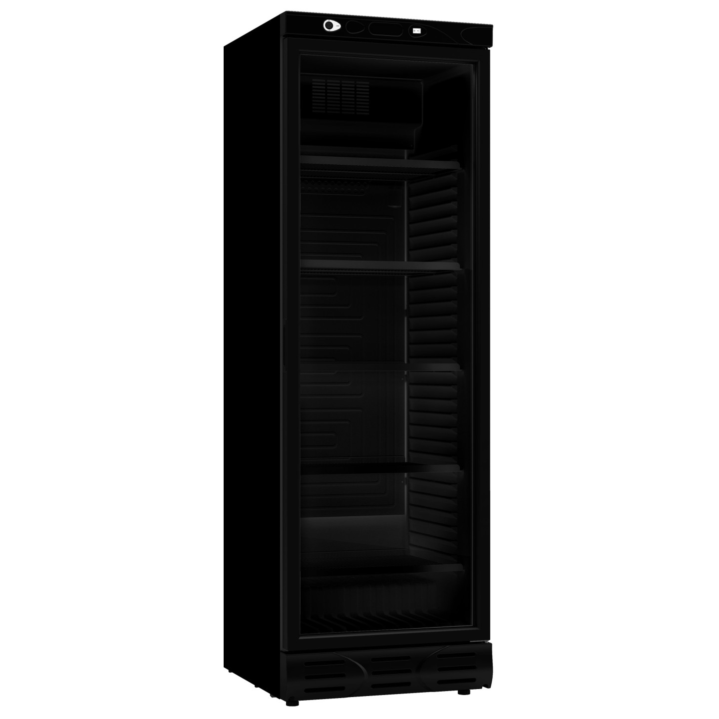 Réfrigérateur 1 porte vitrée noir Combisteel 7464.0094 -mondialchr.com