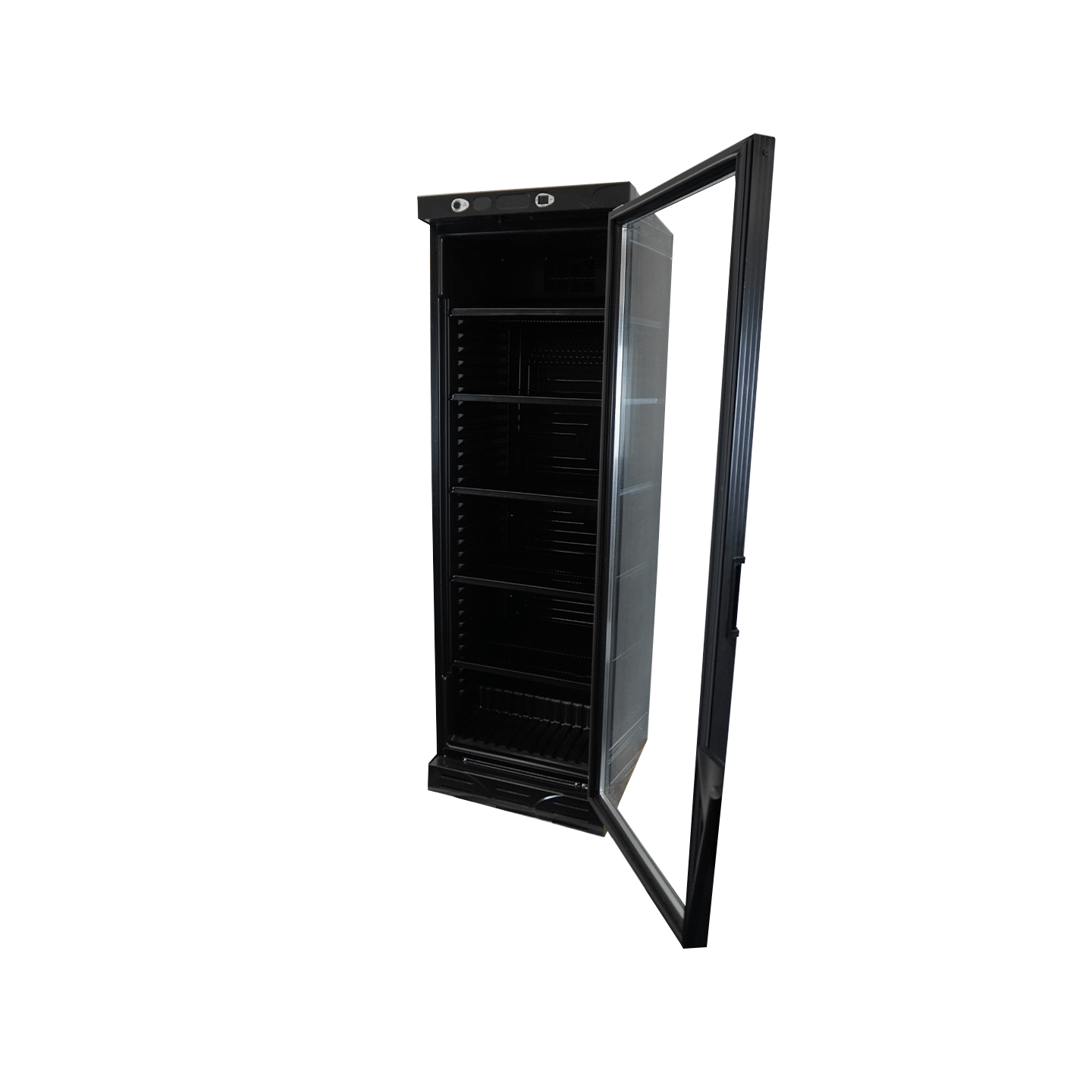 Réfrigérateur 1 porte vitrée noir Combisteel 7464.0094 -mondialchr.com