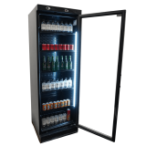 Réfrigérateur 1 porte vitrée noir Combisteel 7464.0094 -mondialchr.com