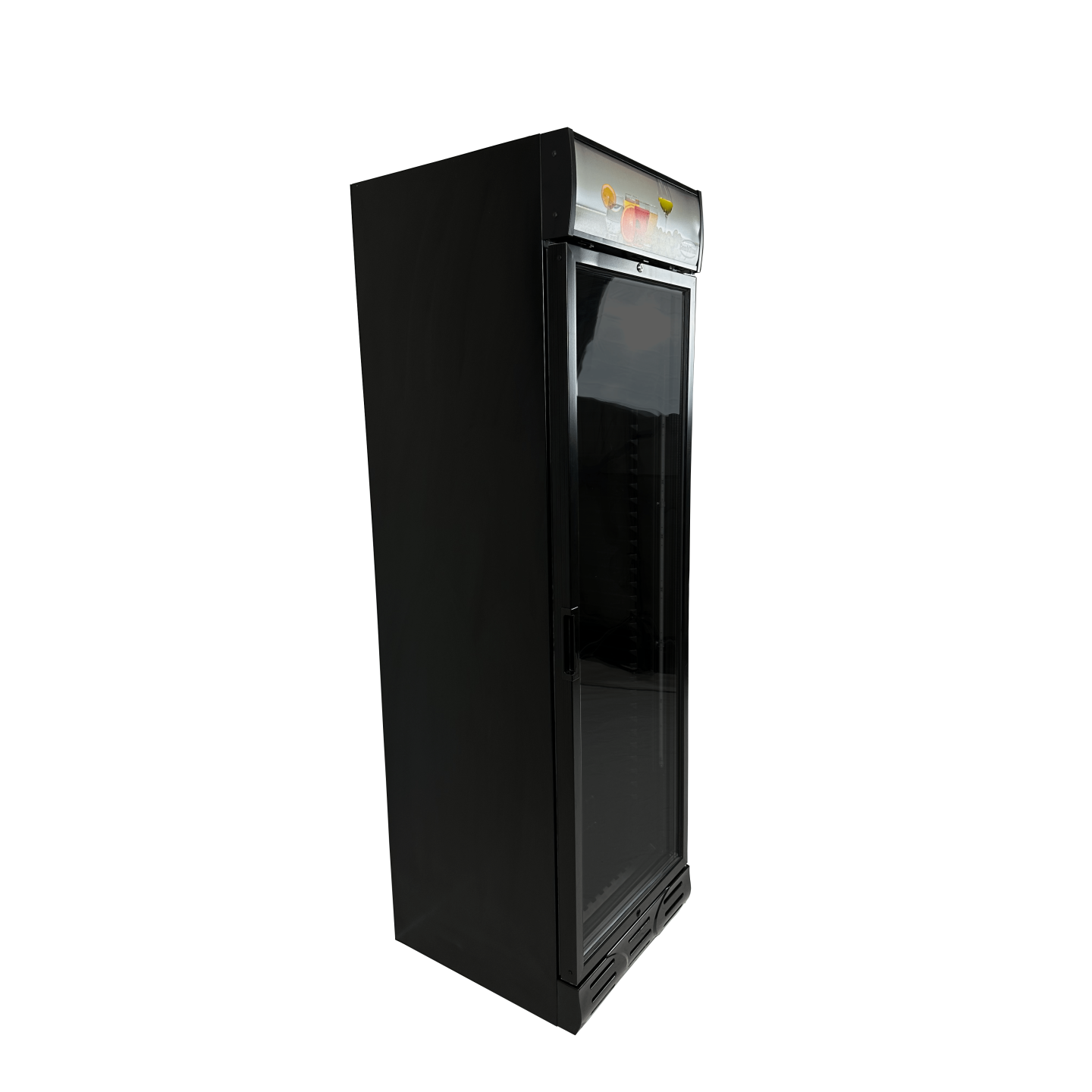 Réfrigérateur 1 porte vitrée noir Combisteel 7464.0090 -mondialchr.com