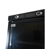 Réfrigérateur 1 porte vitrée noir Combisteel 7464.0094 -mondialchr.com