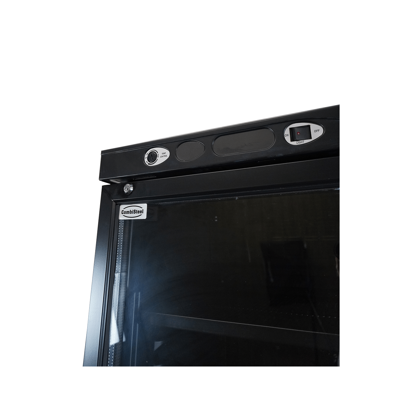 Réfrigérateur 1 porte vitrée noir Combisteel 7464.0094 -mondialchr.com