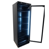Réfrigérateur 1 porte vitrée noir Combisteel 7464.0094 -mondialchr.com