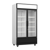 Réfrigérateur 2 portes en verre Combisteel 7455.2105 - mondialchr.com