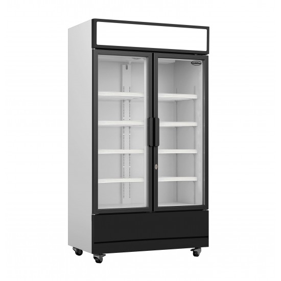 Réfrigérateur 2 portes en verre Combisteel 7455.2105 - mondialchr.com