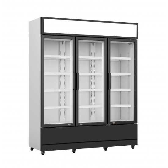Réfrigérateur 3 portes en verre Combisteel 7455.2110 - mondialchr.com