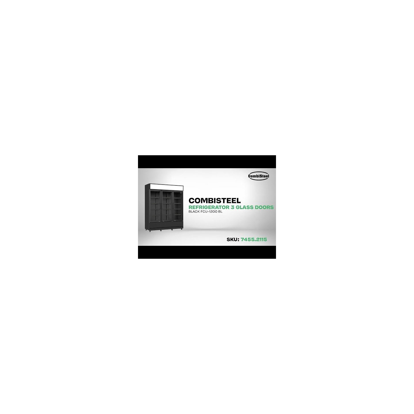 Réfrigérateur 3 portes en verre Combisteel 7455.2115 - mondialchr.com