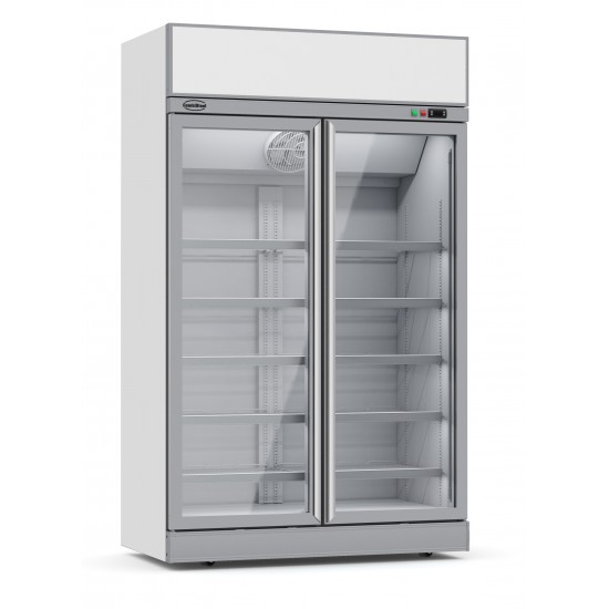Réfrigérateur 2 portes en verre Combisteel 7455.2400 - mondialchr.com